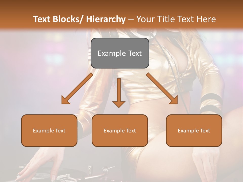 Beautiful Dj Girl PowerPoint Template