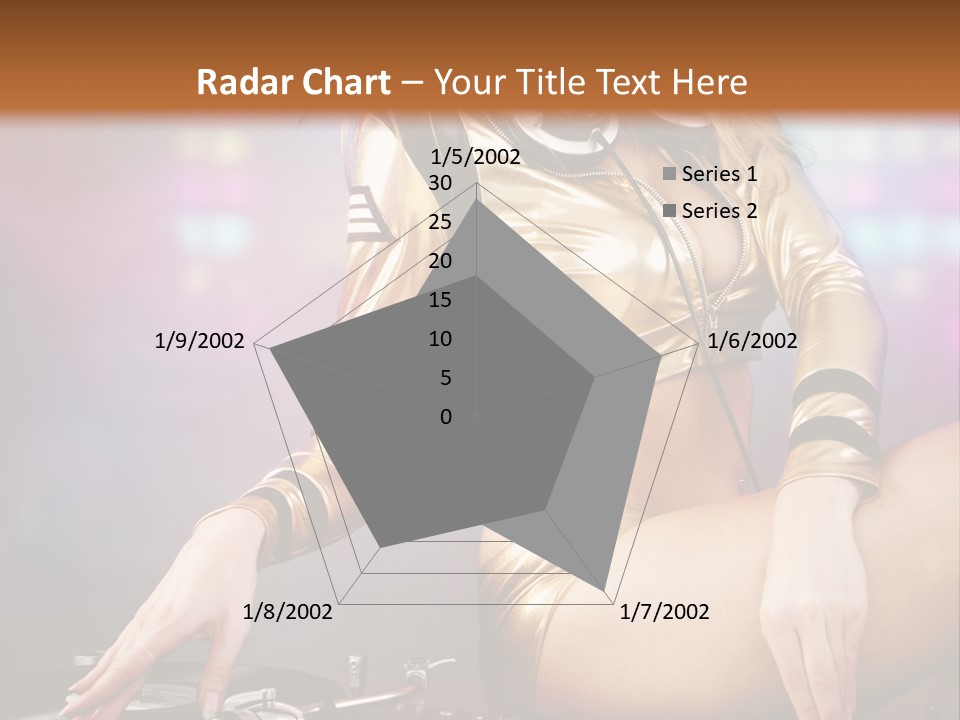 Beautiful Dj Girl PowerPoint Template