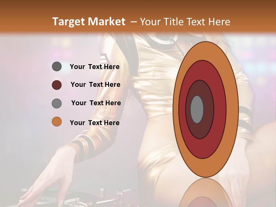 Beautiful Dj Girl PowerPoint Template