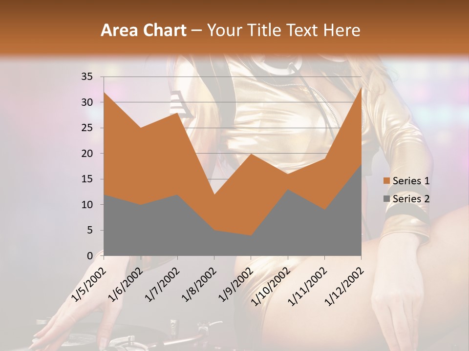 Beautiful Dj Girl PowerPoint Template