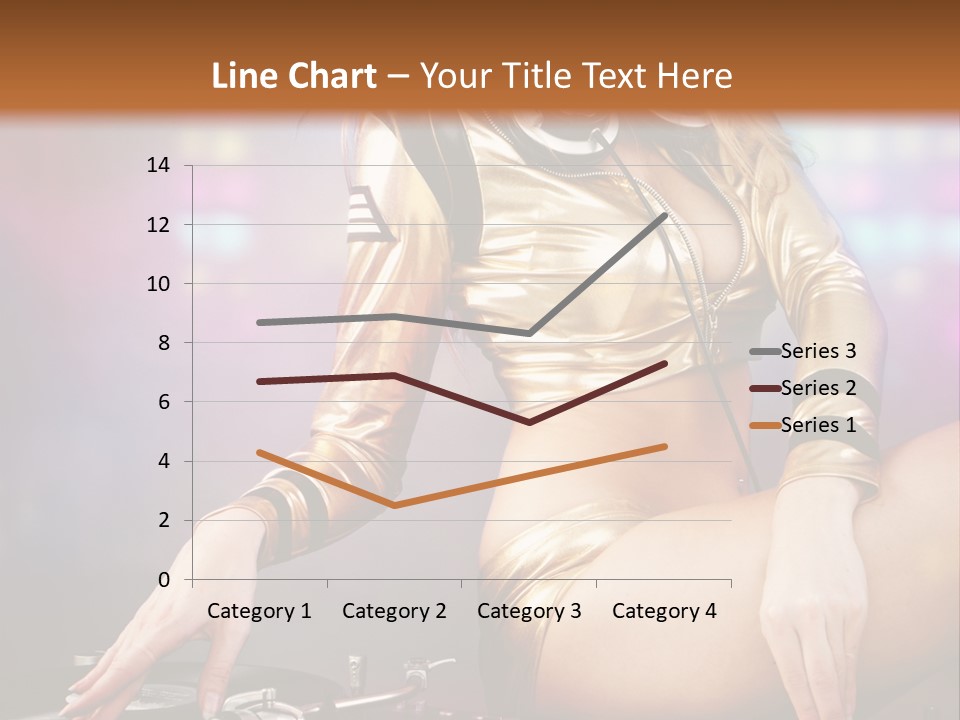 Beautiful Dj Girl PowerPoint Template