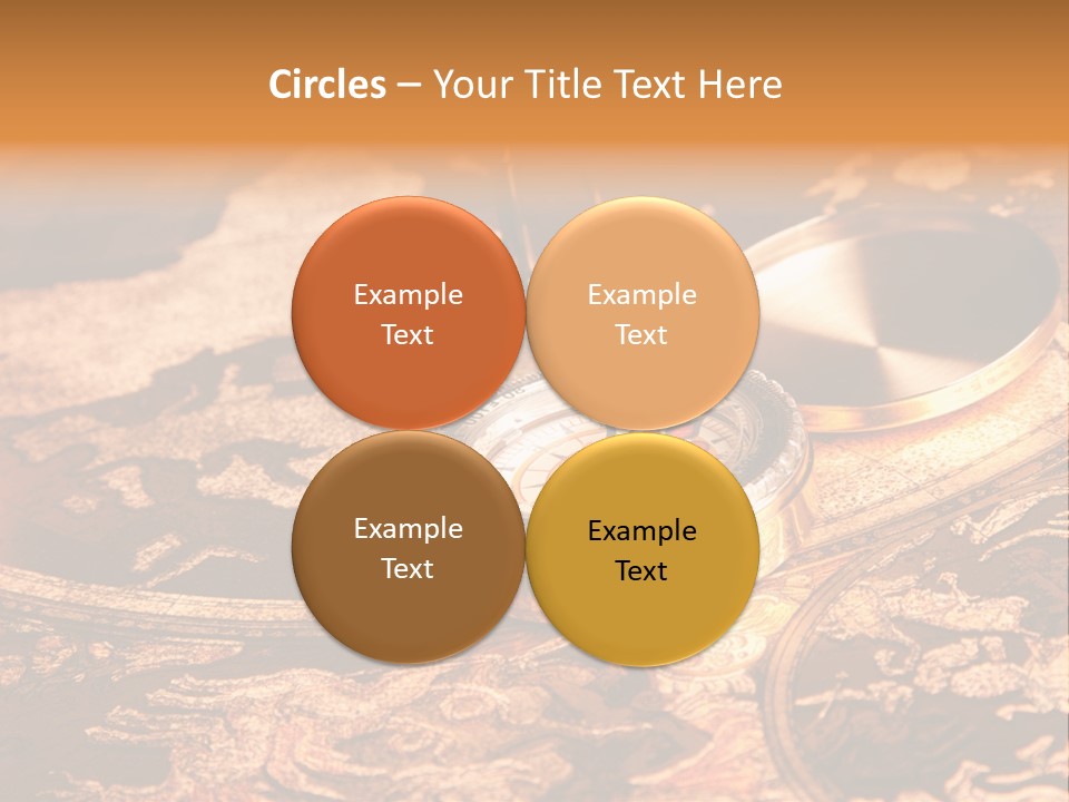 Antique Maps And Compass PowerPoint Template