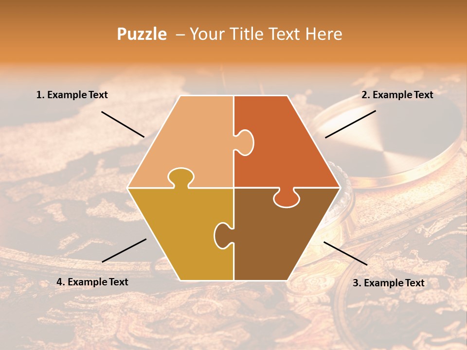 Antique Maps And Compass PowerPoint Template