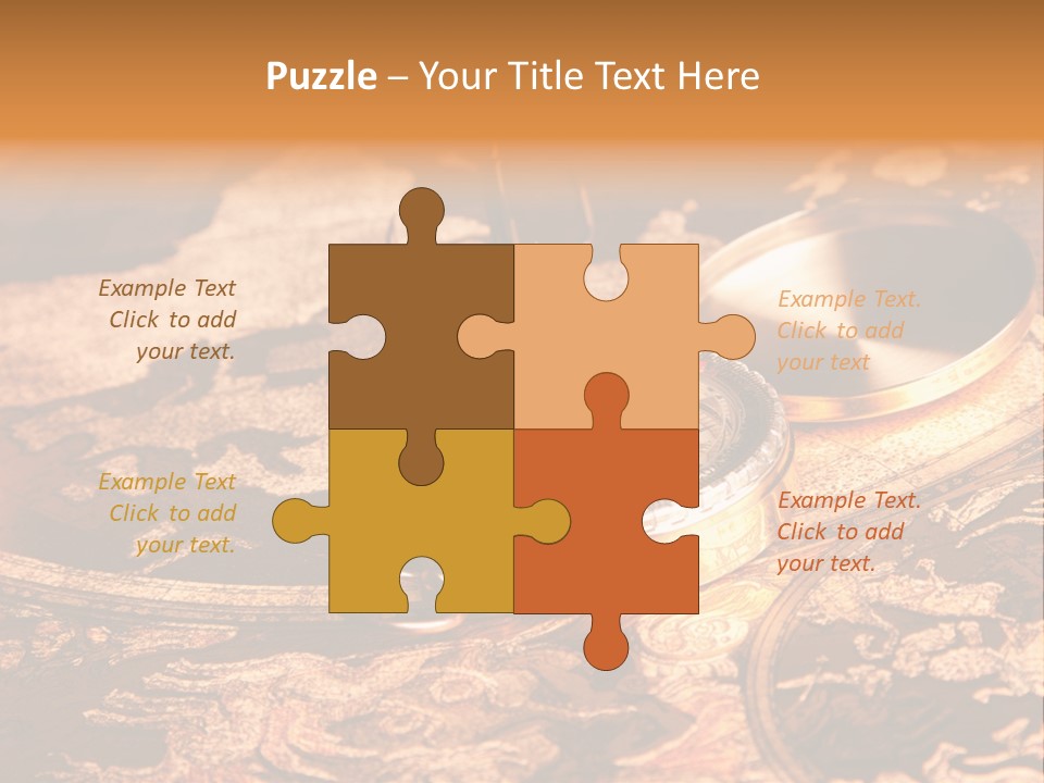 Antique Maps And Compass PowerPoint Template