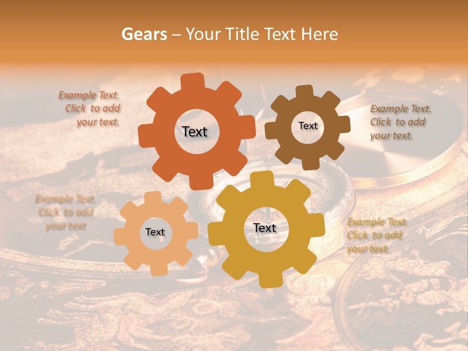 Antique Maps And Compass PowerPoint Template