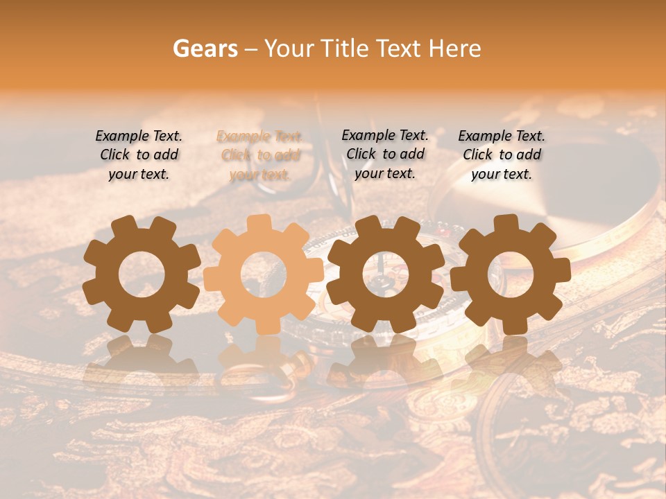 Antique Maps And Compass PowerPoint Template