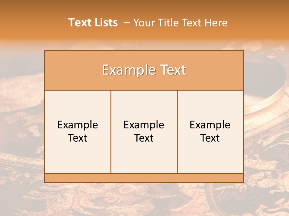Antique Maps And Compass PowerPoint Template