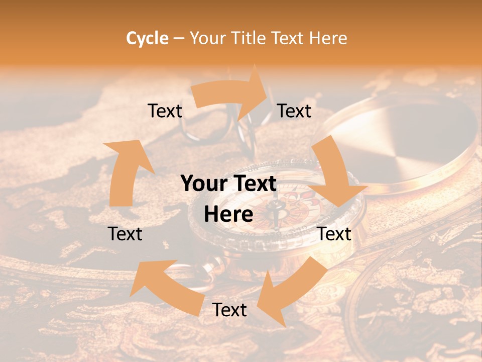 Antique Maps And Compass PowerPoint Template