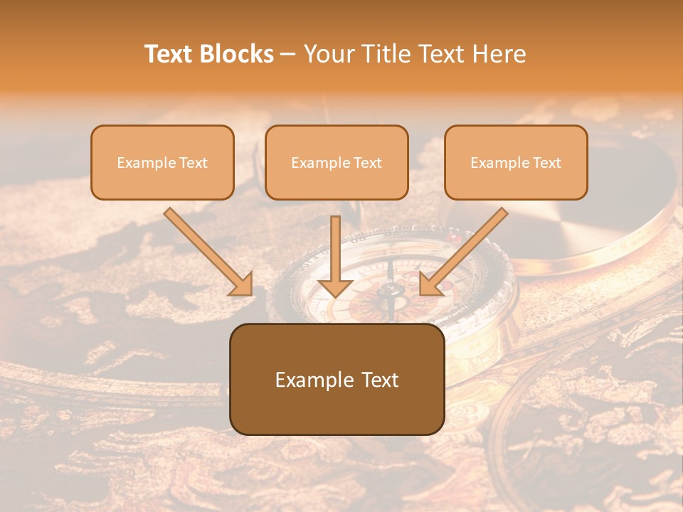 Antique Maps And Compass PowerPoint Template