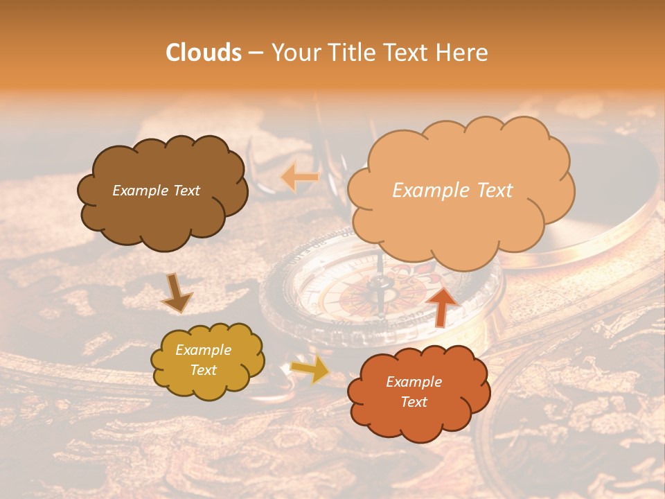 Antique Maps And Compass PowerPoint Template