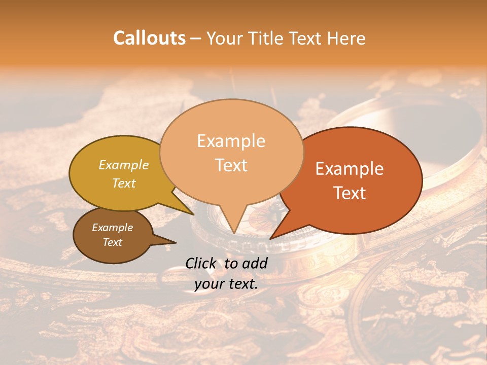 Antique Maps And Compass PowerPoint Template