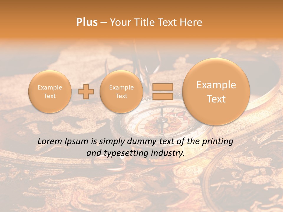 Antique Maps And Compass PowerPoint Template