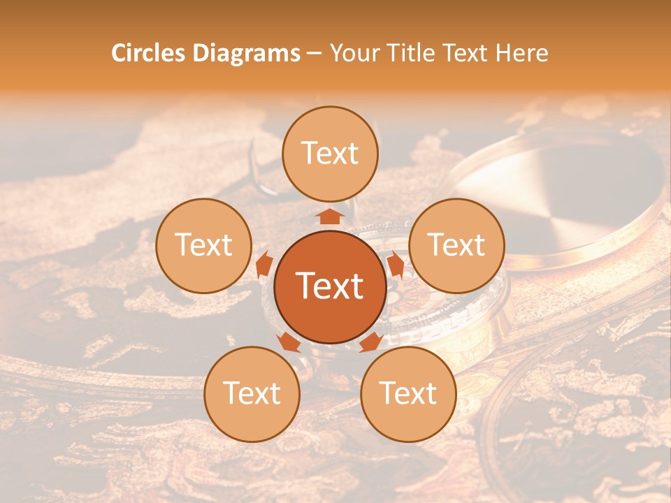 Antique Maps And Compass PowerPoint Template