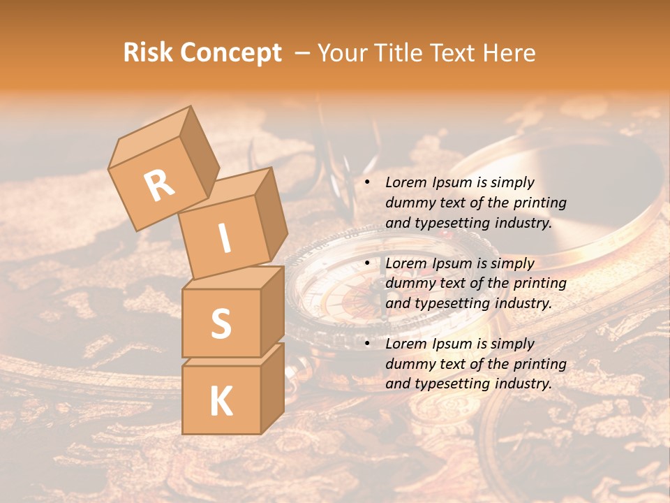Antique Maps And Compass PowerPoint Template