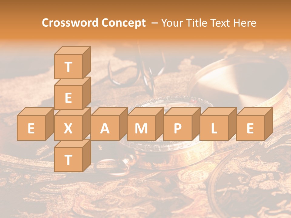 Antique Maps And Compass PowerPoint Template