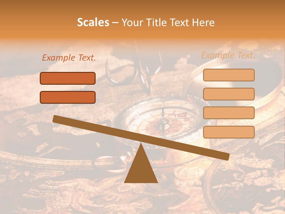 Antique Maps And Compass PowerPoint Template