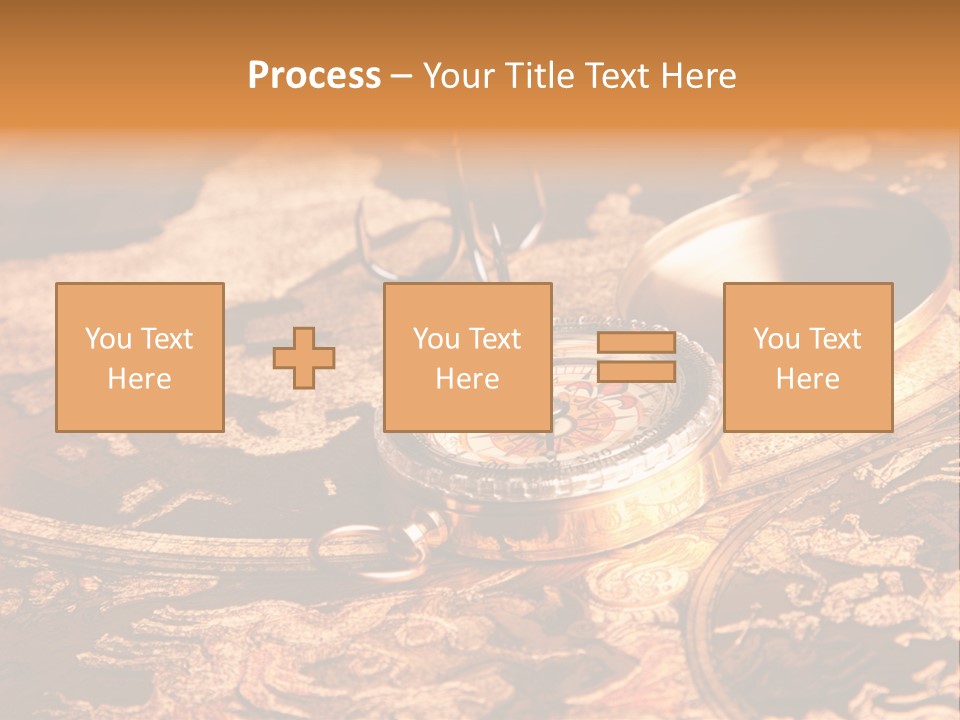 Antique Maps And Compass PowerPoint Template