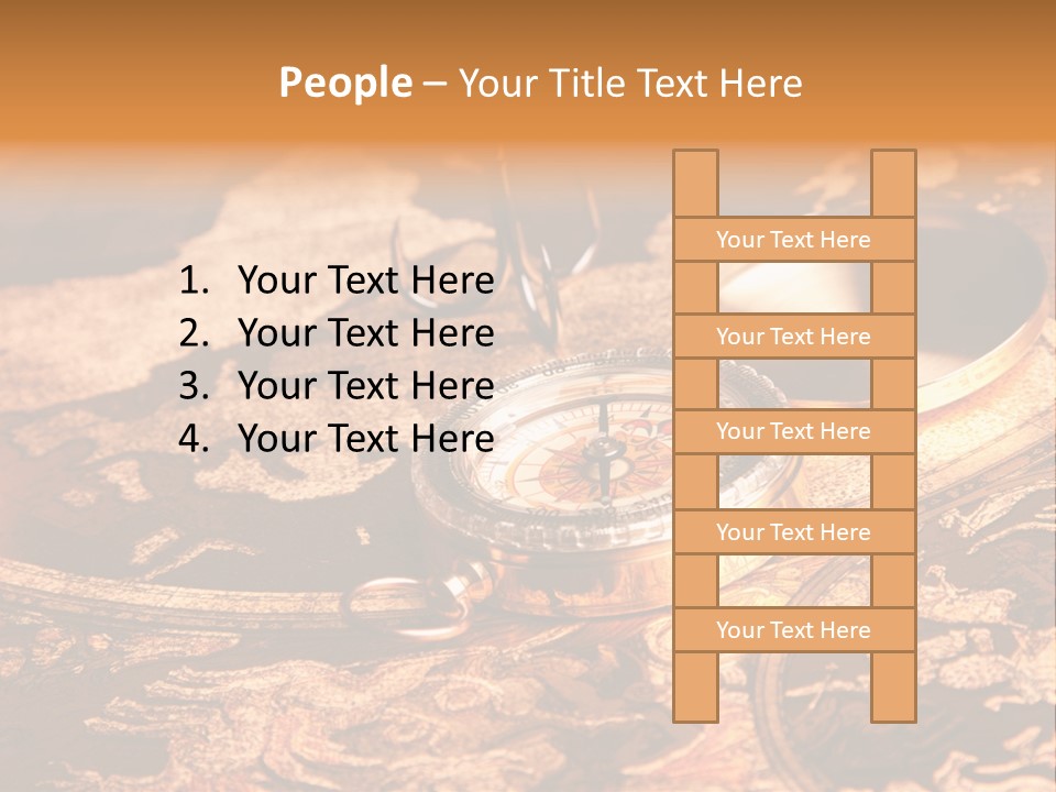 Antique Maps And Compass PowerPoint Template