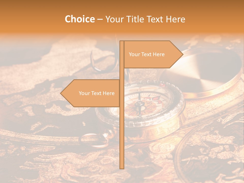 Antique Maps And Compass PowerPoint Template