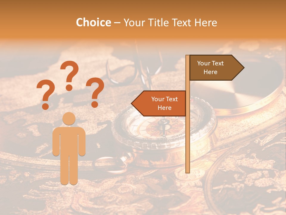 Antique Maps And Compass PowerPoint Template