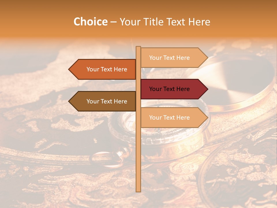 Antique Maps And Compass PowerPoint Template