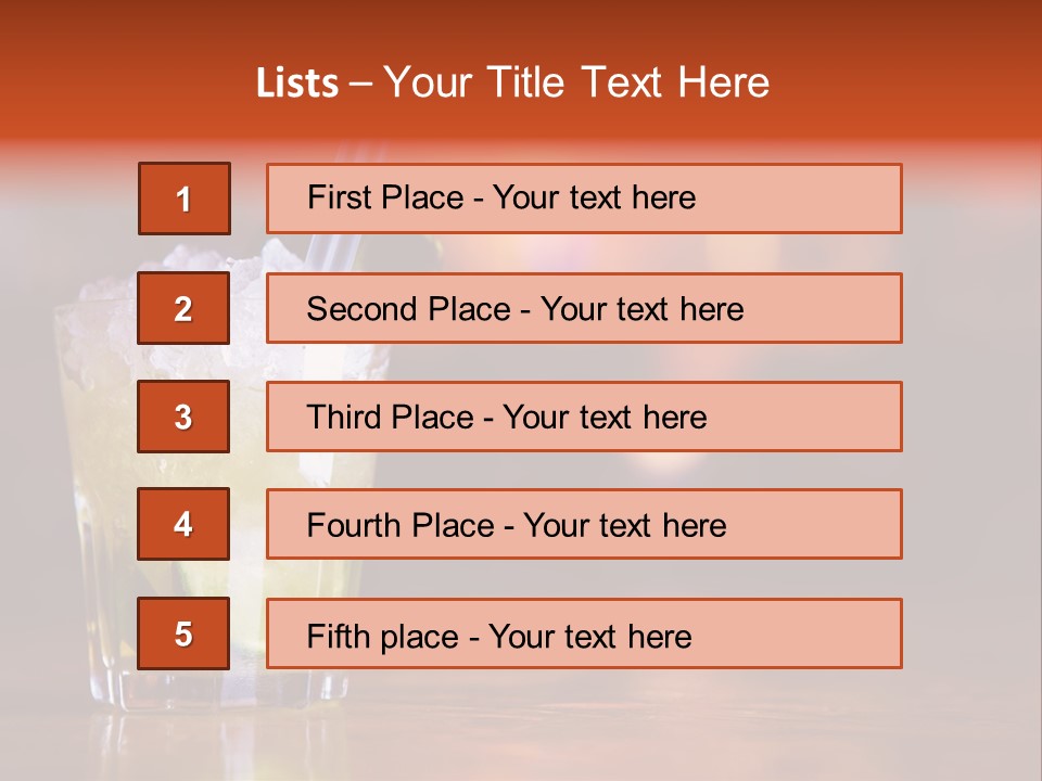 Cocktails PowerPoint Template