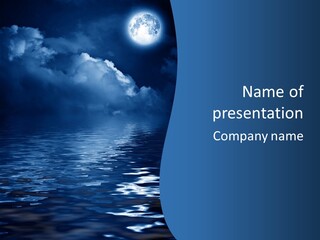 Serenity (Sleep Music) PowerPoint Template