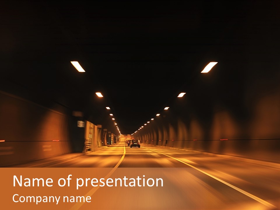 Blur Road Automobile PowerPoint Template