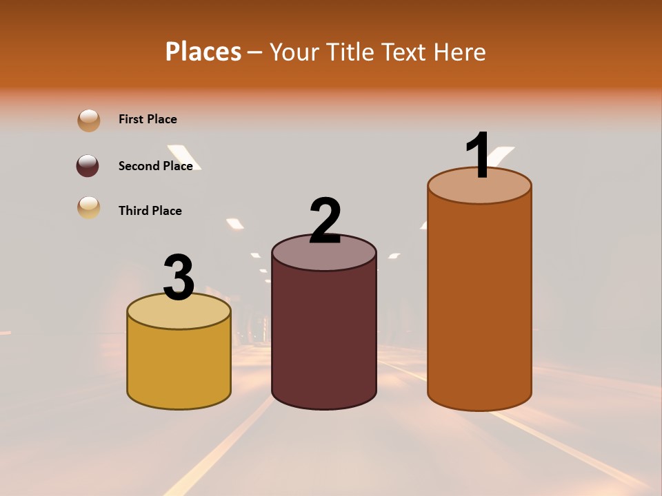 Blur Road Automobile PowerPoint Template