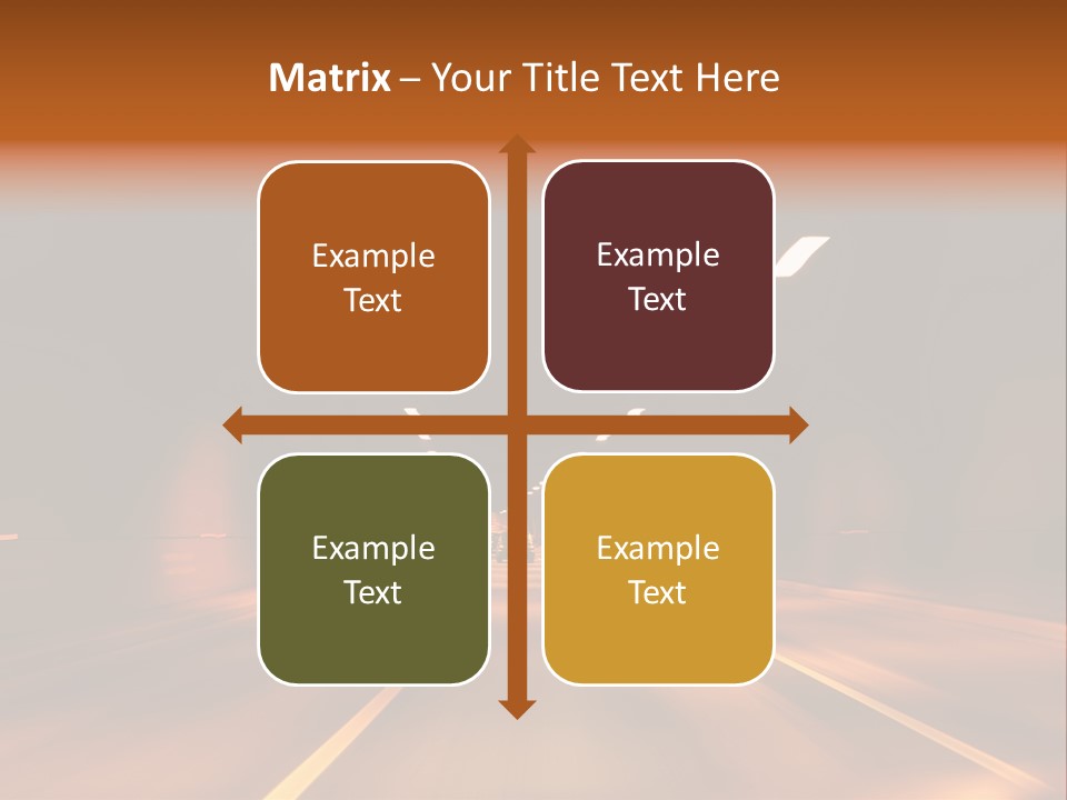 Blur Road Automobile PowerPoint Template