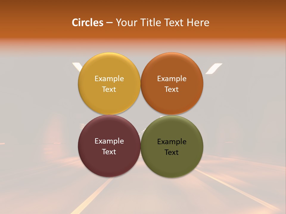 Blur Road Automobile PowerPoint Template