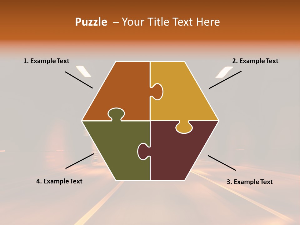 Blur Road Automobile PowerPoint Template
