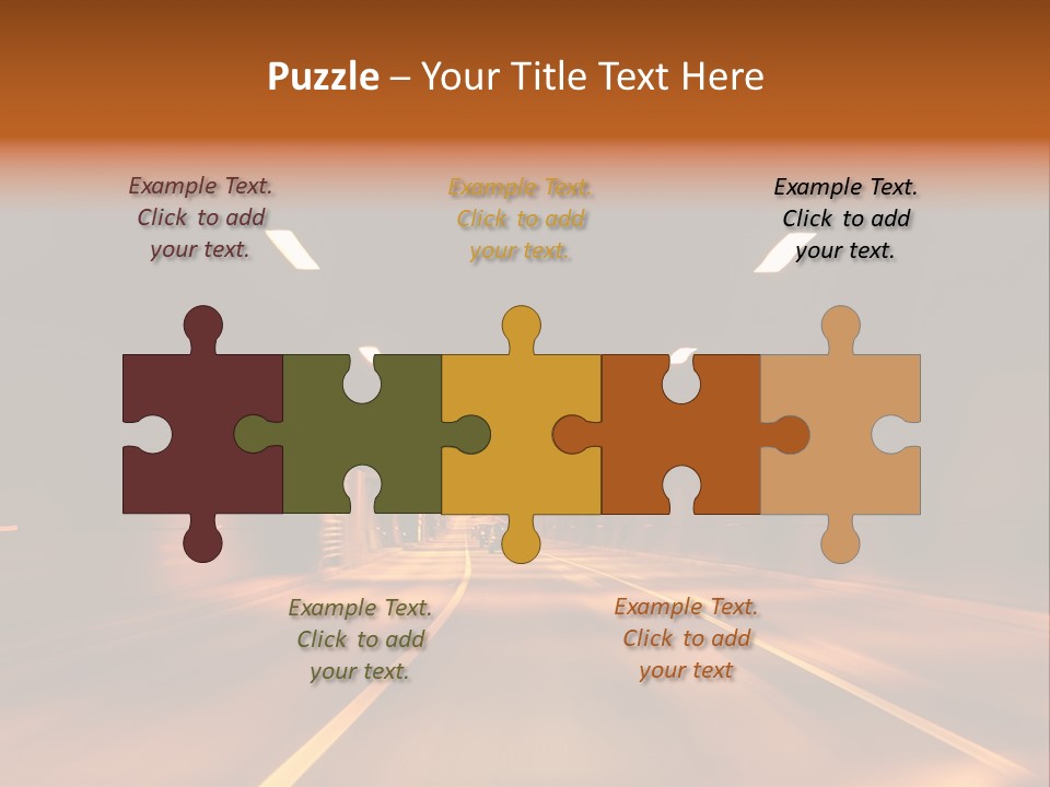Blur Road Automobile PowerPoint Template