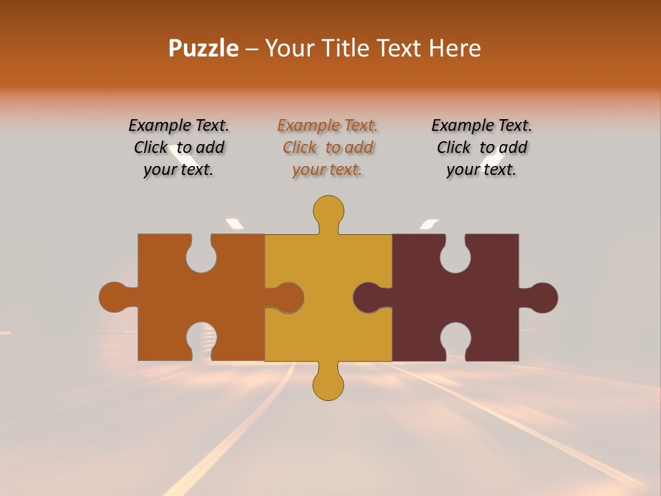 Blur Road Automobile PowerPoint Template