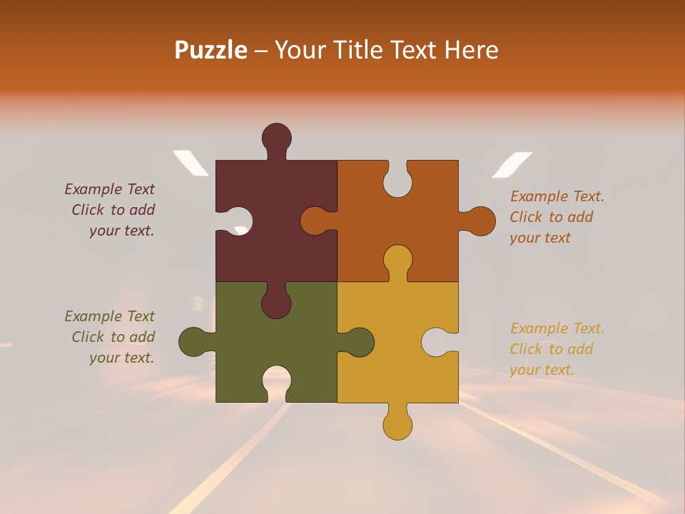 Blur Road Automobile PowerPoint Template