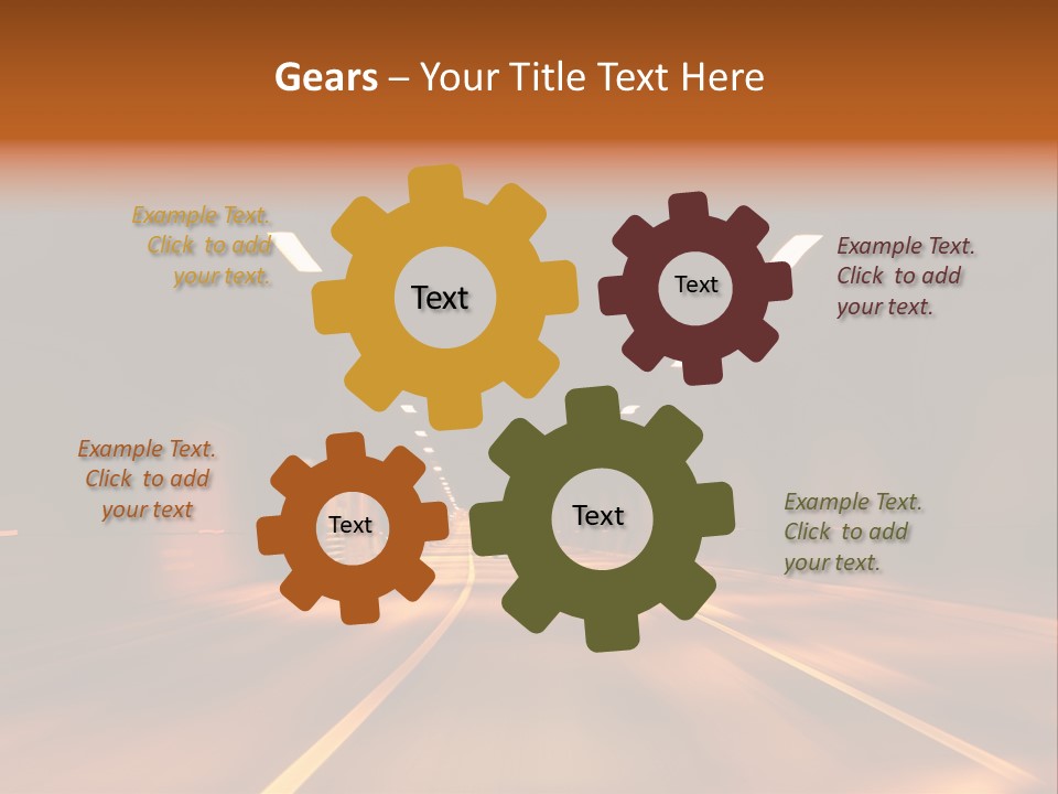 Blur Road Automobile PowerPoint Template