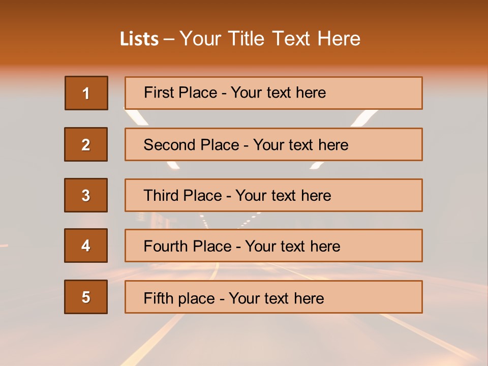 Blur Road Automobile PowerPoint Template