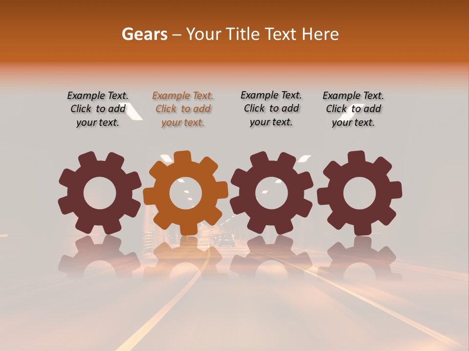 Blur Road Automobile PowerPoint Template