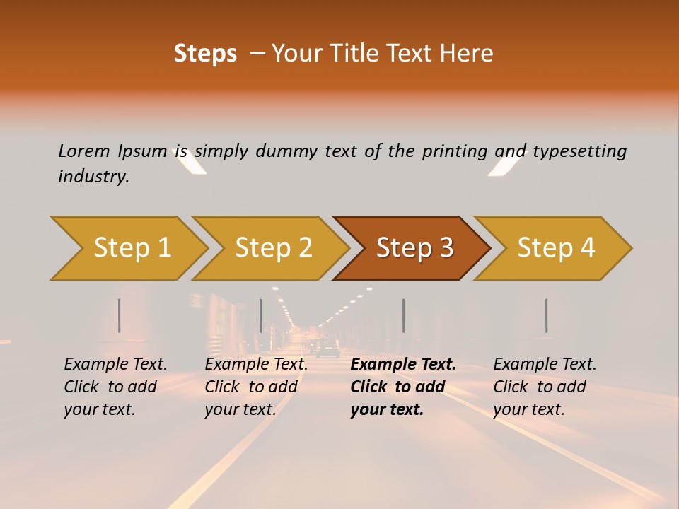 Blur Road Automobile PowerPoint Template