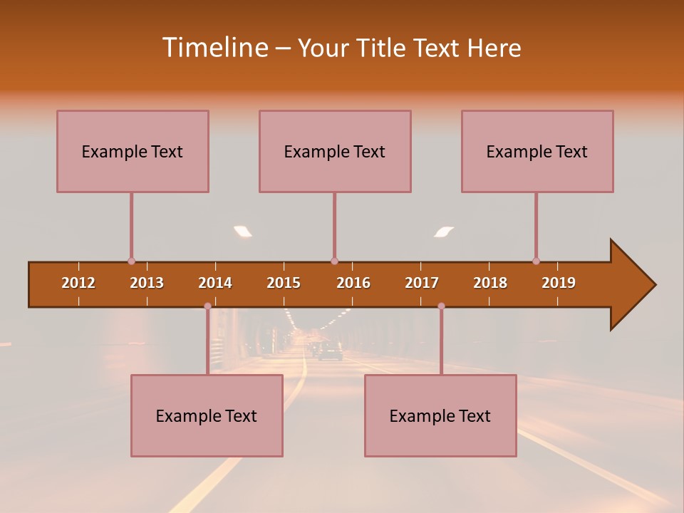 Blur Road Automobile PowerPoint Template