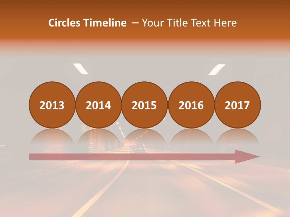 Blur Road Automobile PowerPoint Template