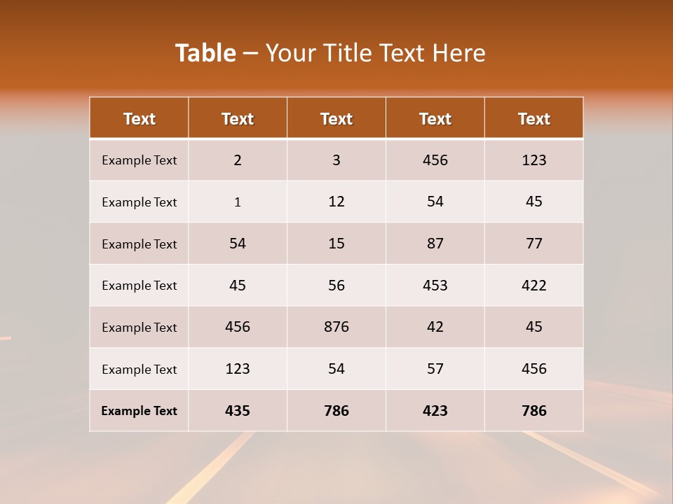 Blur Road Automobile PowerPoint Template