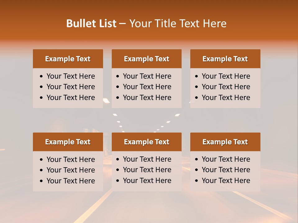 Blur Road Automobile PowerPoint Template