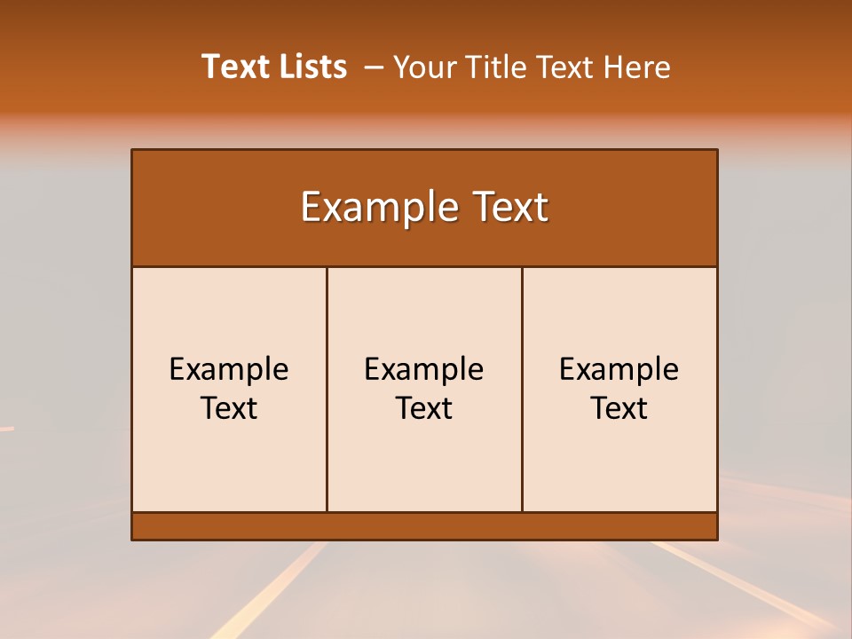 Blur Road Automobile PowerPoint Template