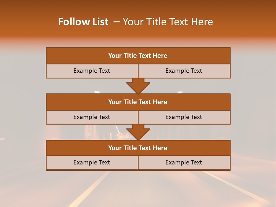 Blur Road Automobile PowerPoint Template