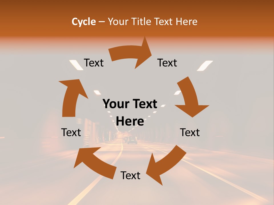 Blur Road Automobile PowerPoint Template