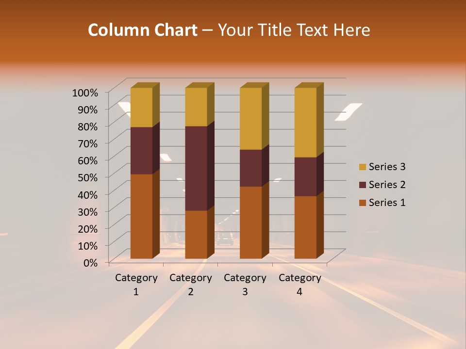 Blur Road Automobile PowerPoint Template
