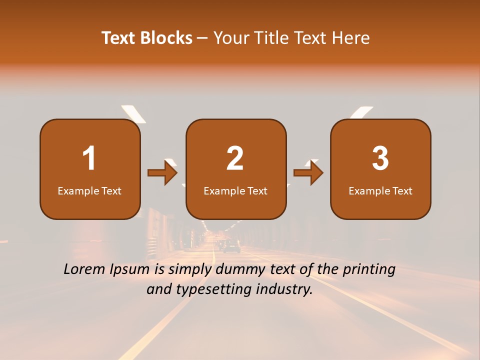 Blur Road Automobile PowerPoint Template
