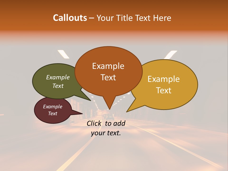 Blur Road Automobile PowerPoint Template