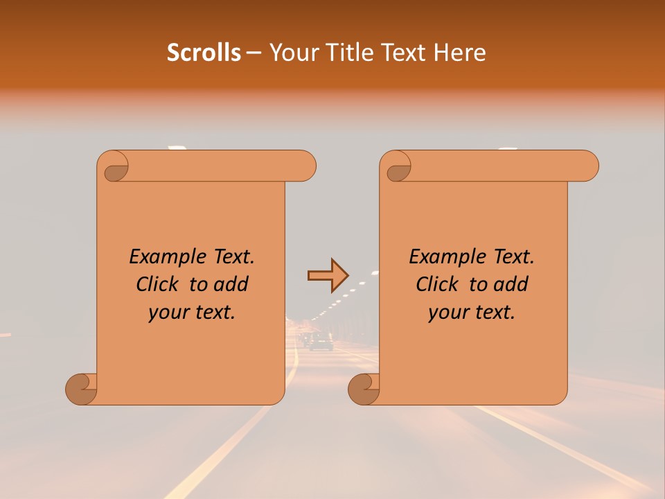 Blur Road Automobile PowerPoint Template